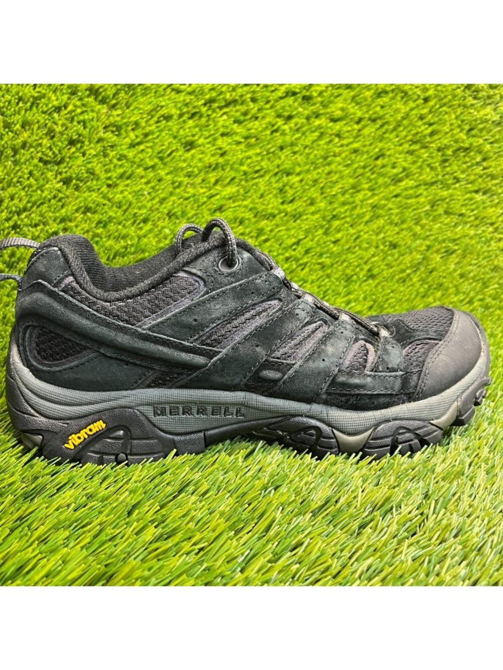 Merrell Moab 2 Vent Mens Size 8 Black Athletic Running Hiking Shoes Sneakers